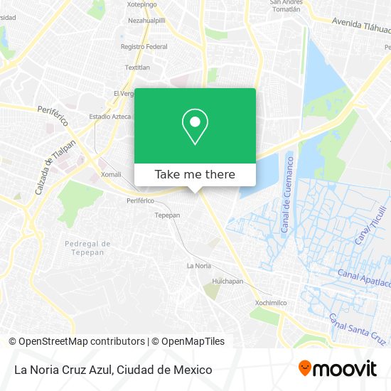 Mapa de La Noria Cruz Azul
