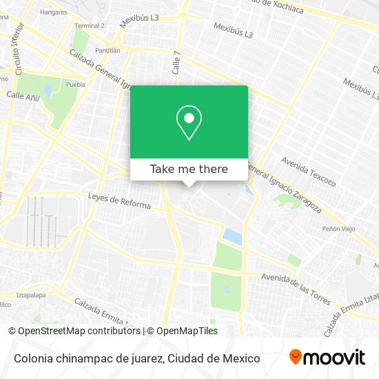 Colonia chinampac de juarez map