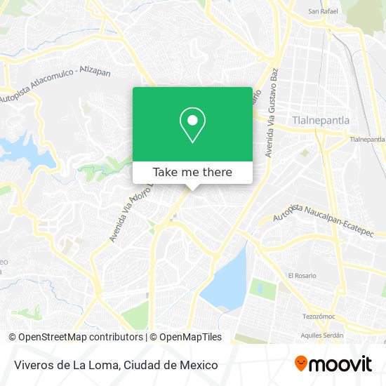 Viveros de La Loma map