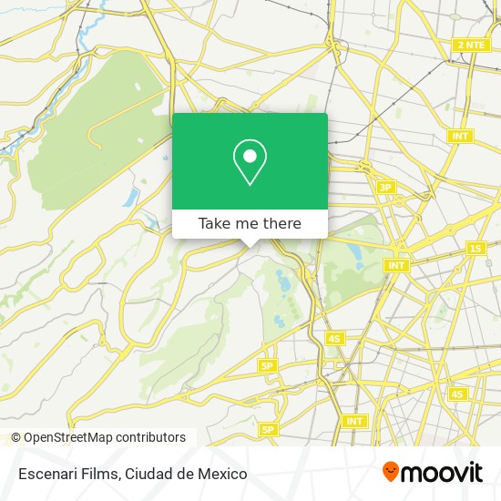 Escenari Films map