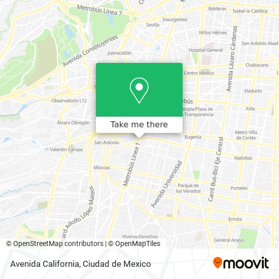 Avenida California map