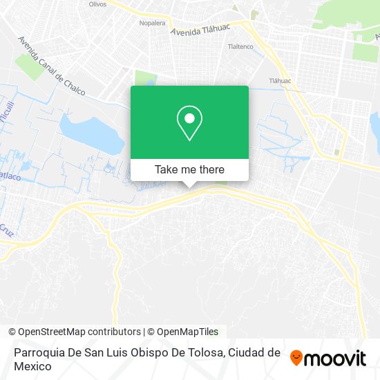 How to get to Parroquia De San Luis Obispo De Tolosa in Xochimilco