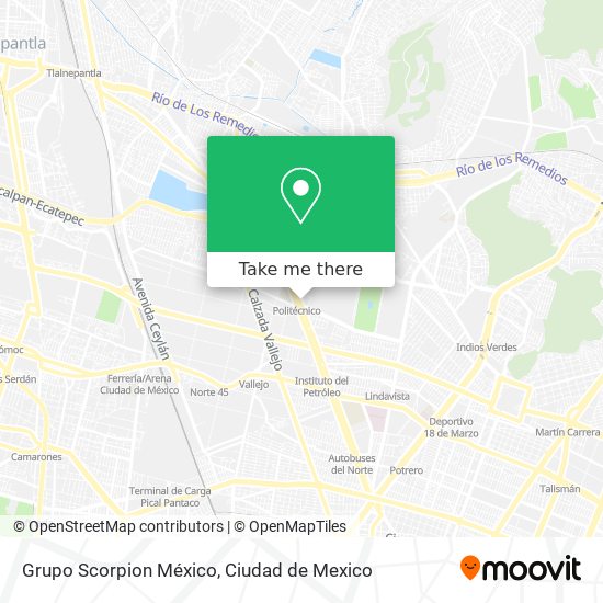 Grupo Scorpion México map
