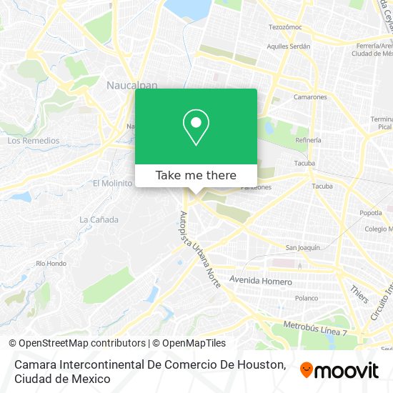 Camara Intercontinental De Comercio De Houston map
