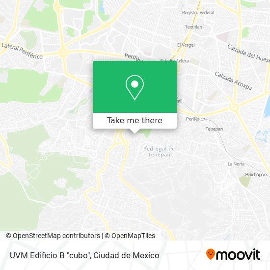 UVM Edificio B "cubo" map