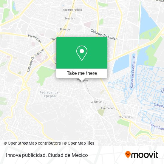 Mapa de Innova publicidad
