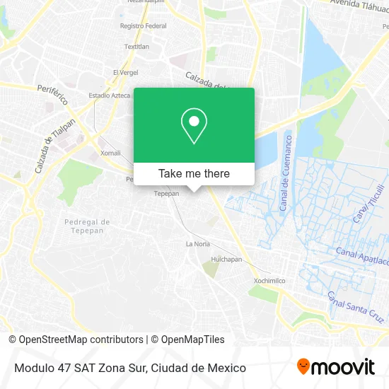 Modulo 47 SAT Zona Sur map