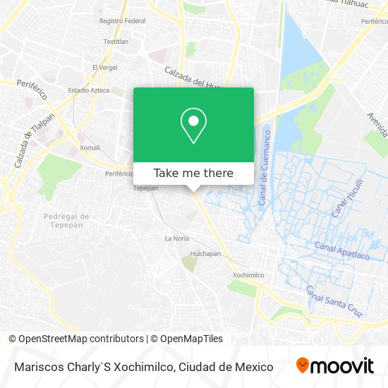 Mariscos Charly`S Xochimilco map