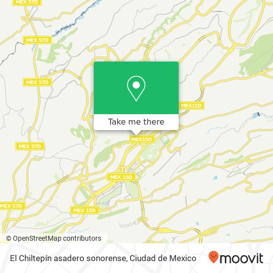 Mapa de El Chiltepín asadero sonorense