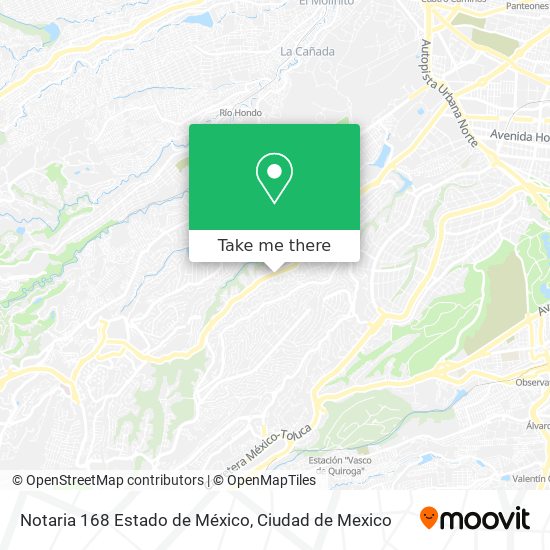 Mapa de Notaria 168 Estado de México