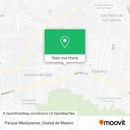 Parque Mexiquense map