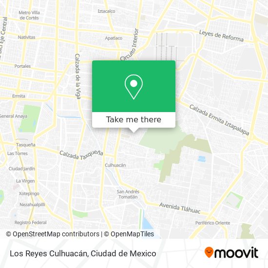Los Reyes Culhuacán map