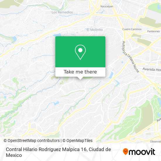 Mapa de Contral Hilario Rodríguez Malpica 16