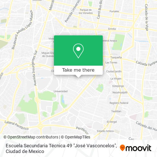 Escuela Secundaria Técnica 49 "José Vasconcelos" map