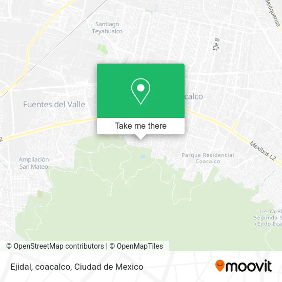 Ejidal, coacalco map