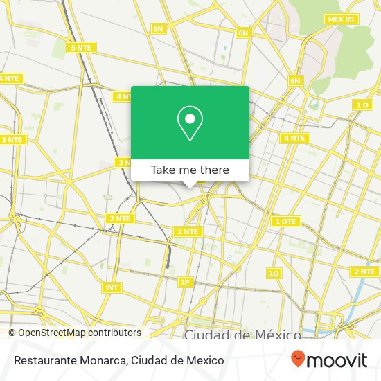 Mapa de Restaurante Monarca