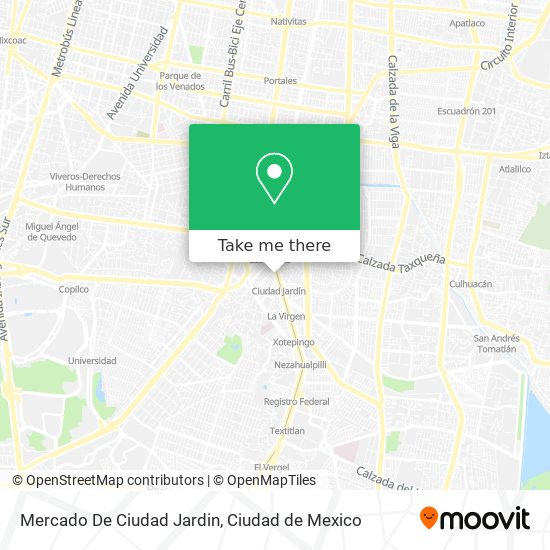 Mercado De Ciudad Jardin map