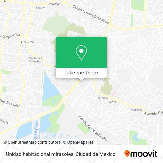 Unidad habitacional mirasoles map