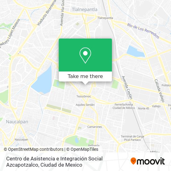 Centro de Asistencia e Integración Social Azcapotzalco map