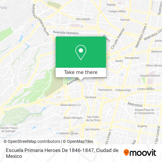 Escuela Primaria Heroes De 1846-1847 map