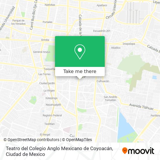 Teatro del Colegio Anglo Mexicano de Coyoacán map