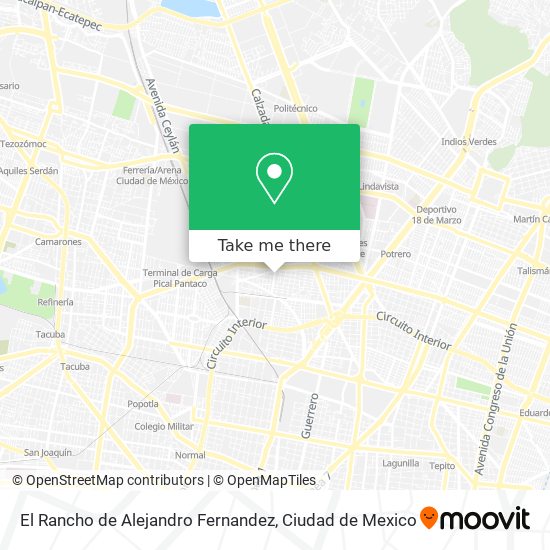 Mapa de El Rancho de Alejandro Fernandez