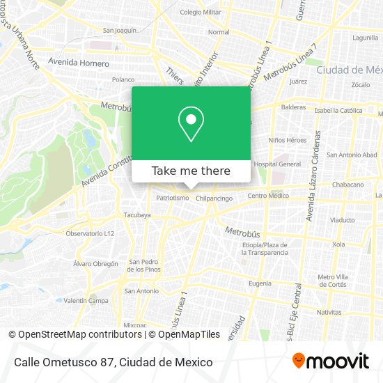 Calle Ometusco 87 map