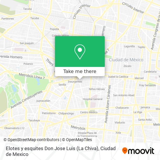 Elotes y esquites Don Jose Luis (La Chiva) map