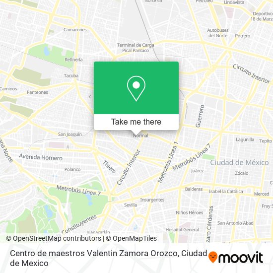 Centro de maestros Valentin Zamora Orozco map