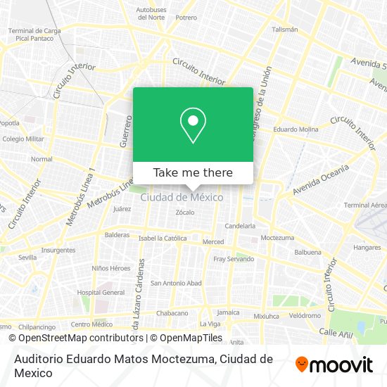 Auditorio Eduardo Matos Moctezuma map