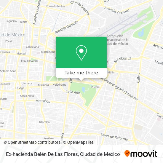 Ex-hacienda Belén De Las Flores map