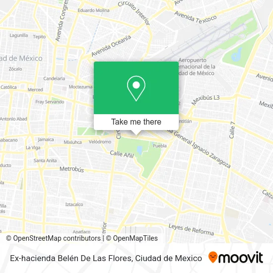 Ex-hacienda Belén De Las Flores map