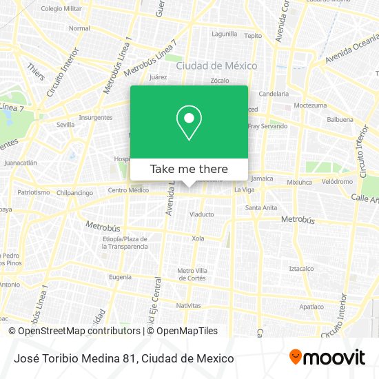 José Toribio Medina 81 map