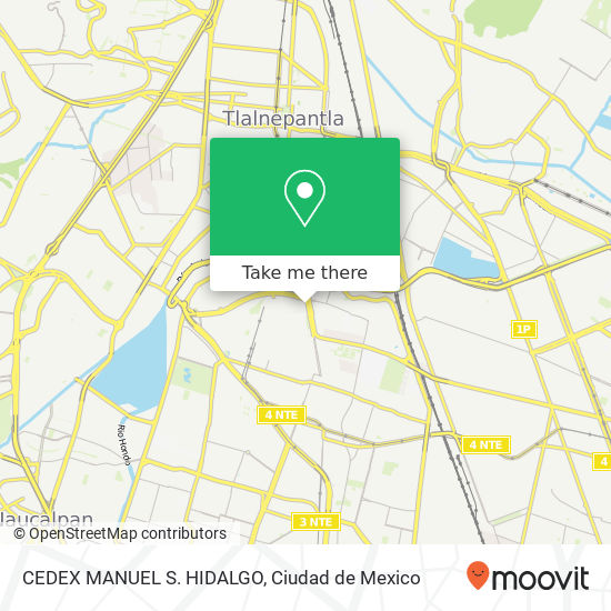 CEDEX MANUEL S. HIDALGO map