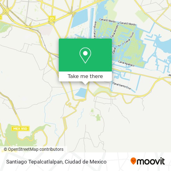 Santiago Tepalcatlalpan map