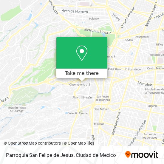 Parroquia San Felipe de Jesus map