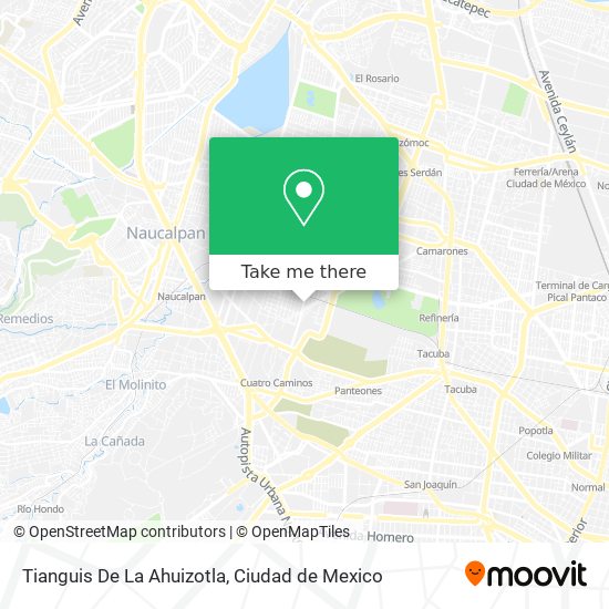 Tianguis De La Ahuizotla map
