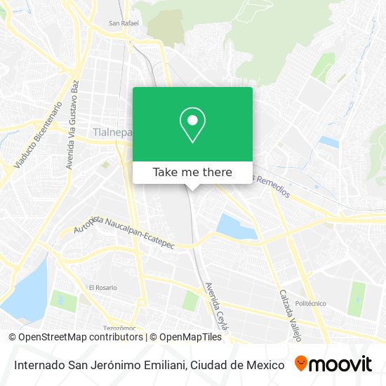 Mapa de Internado San Jerónimo Emiliani