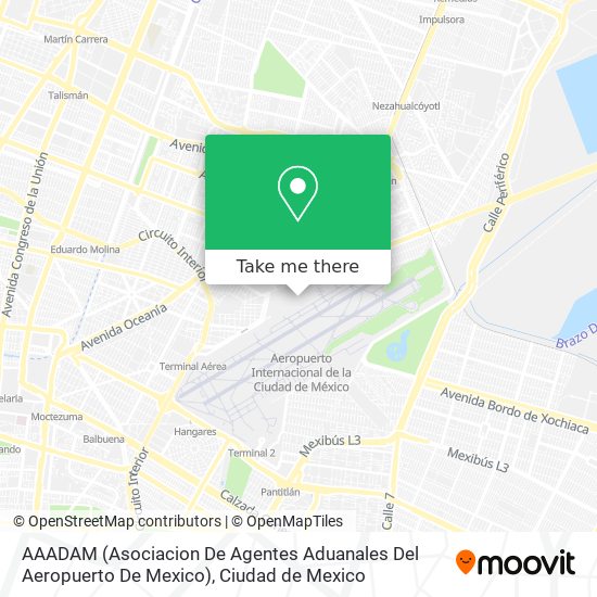 Mapa de AAADAM (Asociacion De Agentes Aduanales Del Aeropuerto De Mexico)