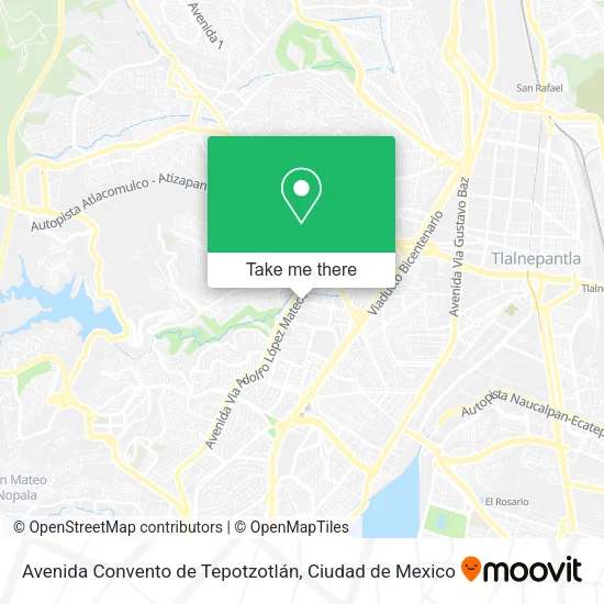 Mapa de Avenida Convento de Tepotzotlán