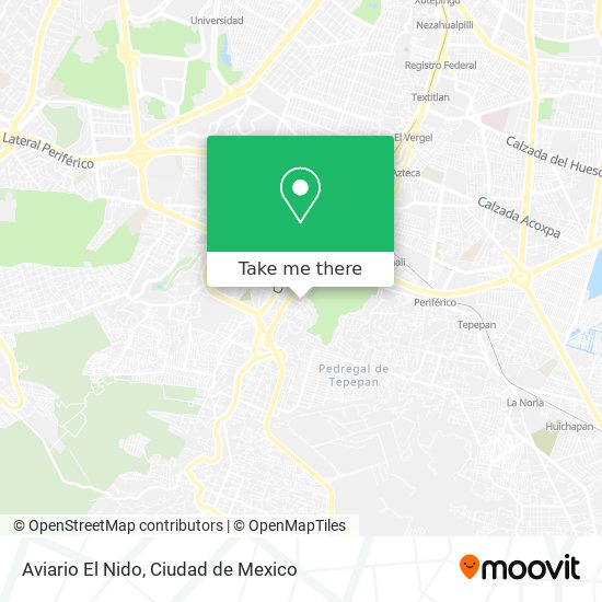 Mapa de Aviario El Nido