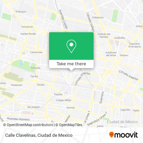 Calle Clavelinas map