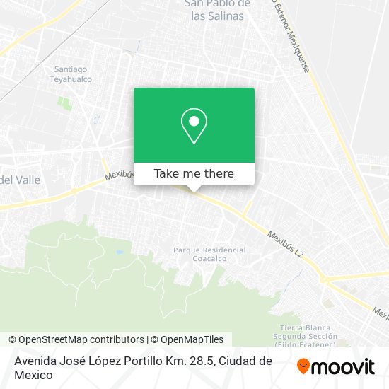 How to get to Avenida José López Portillo Km.  in Tultepec by Bus?