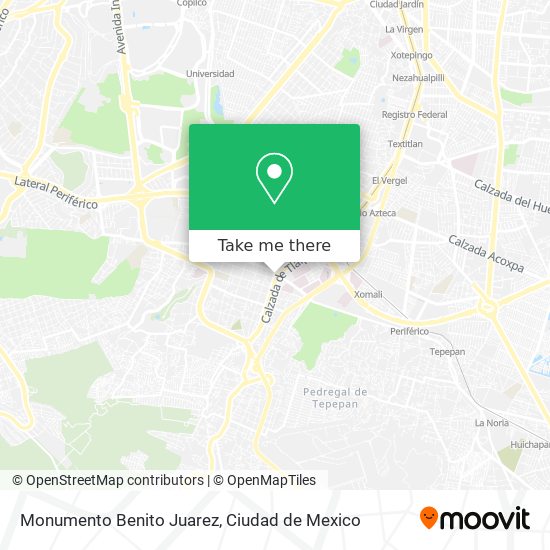 Monumento Benito Juarez map