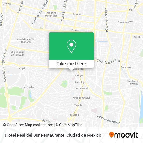 Hotel Real del Sur Restaurante map