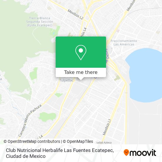 Club Nutricional Herbalife Las Fuentes Ecatepec map