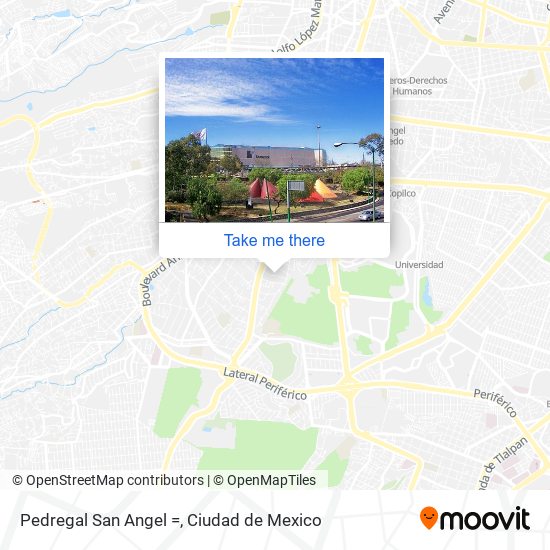 Pedregal San Angel = map