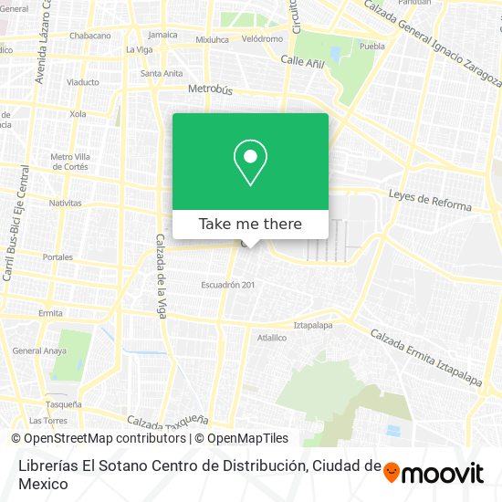 Librerías El Sotano Centro de Distribución map