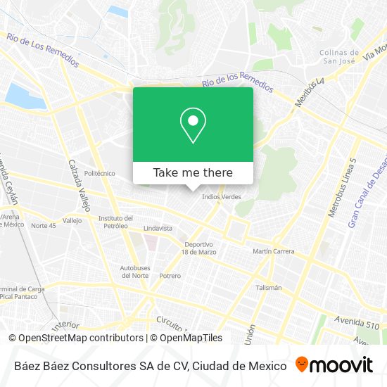 Mapa de Báez Báez Consultores SA de CV