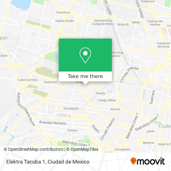 Elektra Tacuba 1 map